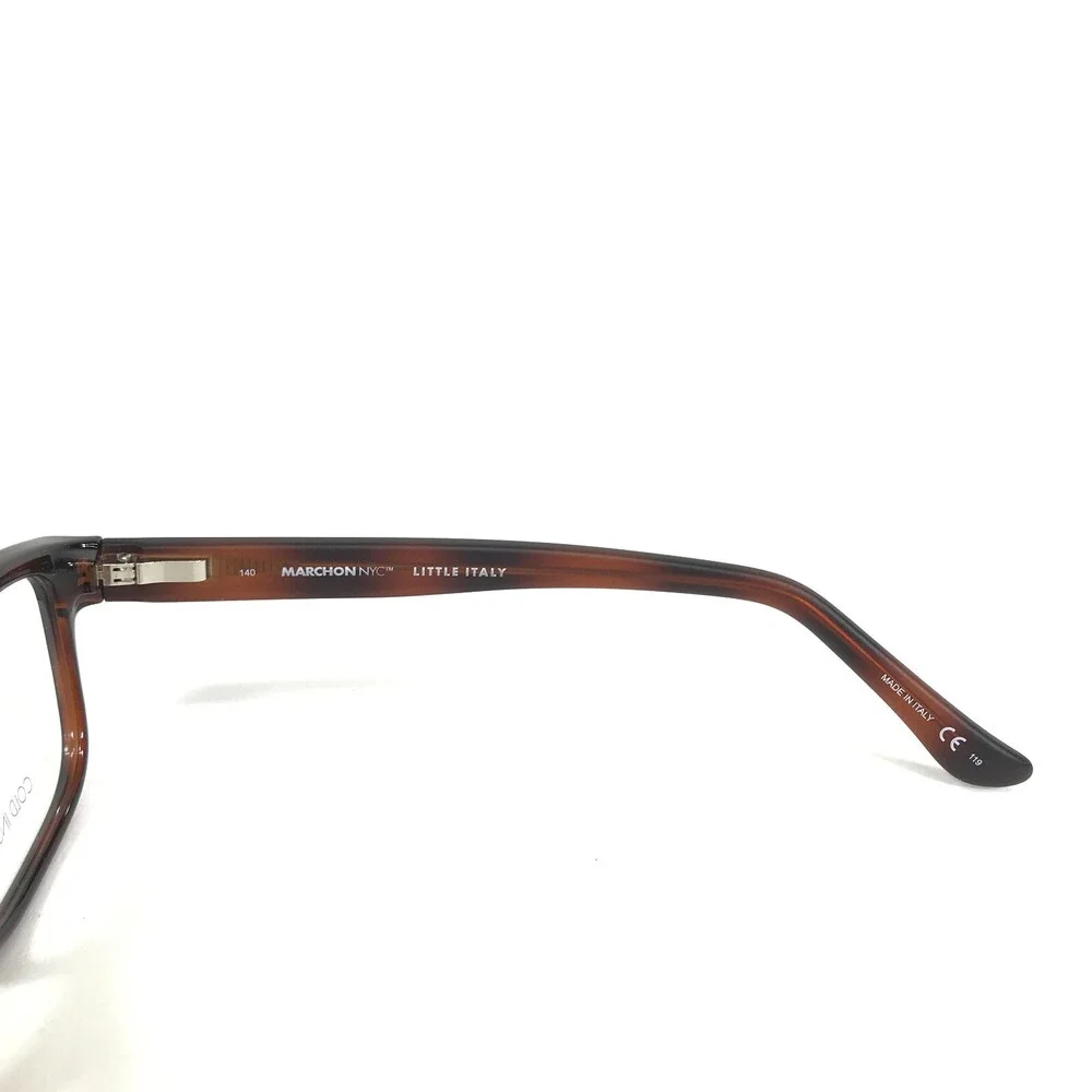 Marchon NYC Eyeglasses Frames CAPRI 215 Brown Tortoise Cat Eye 53-15-140